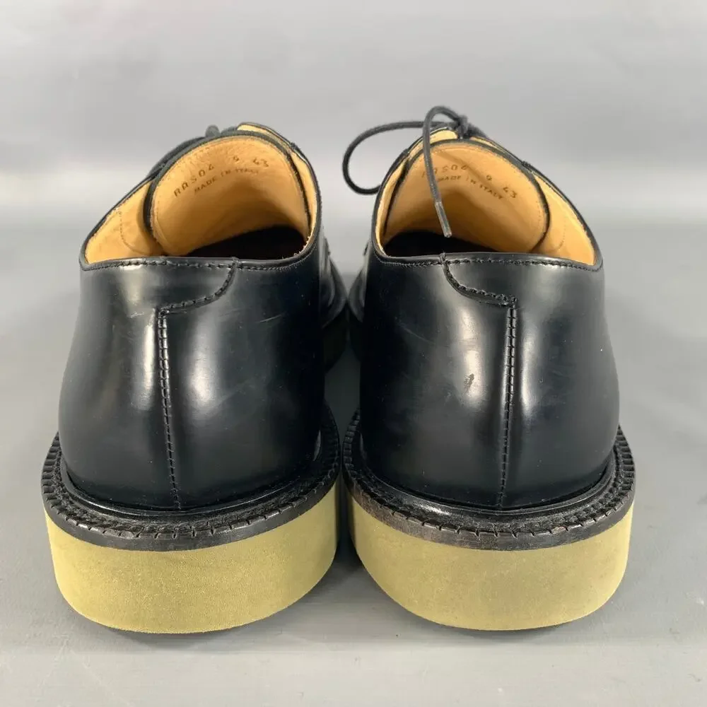 PAUL SMITH Size 9 Black Solid Leather Derby Lace Up Shoes